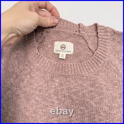 New AG Adriano Goldschmied Deklyn Sweater Mens M Sample Line Cotton Slub Rose