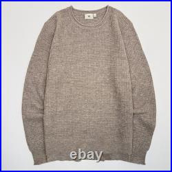 New AG Adriano Goldschmied Deklyn Wool Cashmere Sweater Men M Sample Line Waffle