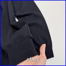 New AG Adriano Goldschmied Sweater Mens M Sample Line Black Pullover Cotton