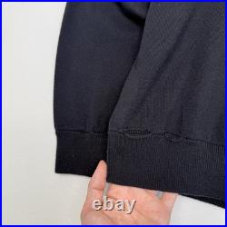 New AG Adriano Goldschmied Sweater Mens M Sample Line Black Pullover Cotton New AG Adriano Goldschmied Sweater Mens M Sample Line Black Pullover Cotton