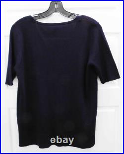 New Eileen Fisher Navy Blue Sweater sz M