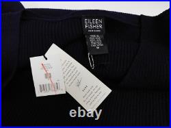 New Eileen Fisher Navy Blue Sweater sz M