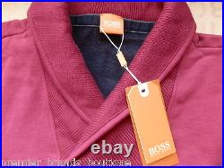 New Hugo Boss Mens Pink Casual Sweater Jeans Knitwear Cardigan Jumper Medium