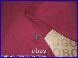 New Hugo Boss Mens Pink Casual Sweater Jeans Knitwear Cardigan Jumper Medium