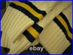 New Mens Ralph Lauren Wool Cashmere Cotton Cricket Jumper Sweater Size Medium