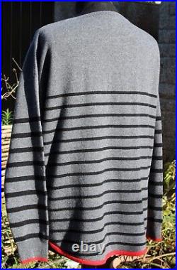 New NEEDLE Boutique @ Anthropologie 100% Cashmere Stripe Jumper Sweater MED