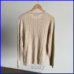 New Oatmeal NAADAM Wool Blend Cable Knit Sweater Sz Medium New Oatmeal NAADAM Wool Blend Cable Knit Sweater Sz Medium