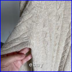 New Oatmeal NAADAM Wool Blend Cable Knit Sweater Sz Medium New Oatmeal NAADAM Wool Blend Cable Knit Sweater Sz Medium
