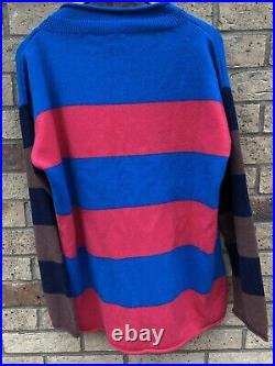 New Paul Smith Wool Jumper Sweater, Multi Colour Block Stripe, Size M BNWoT