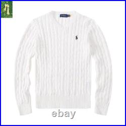 New UK Women V-Neck Sweater Jumper Long Sleeve PulloverSweater Slim Multicolor