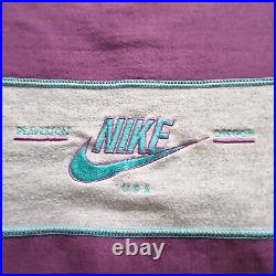 Nike Sweatshirt Womens Medium Purple Rare 90s Vintage Sweater Embroidered Jumper
