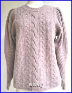 NoName cashmere sweater thick knit puff sleeve size M