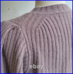 NoName cashmere sweater thick knit puff sleeve size M
