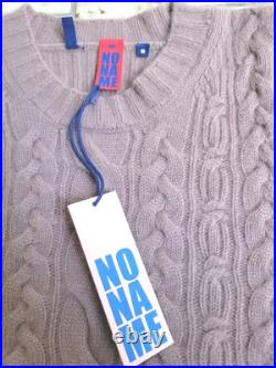 NoName cashmere sweater thick knit puff sleeve size M