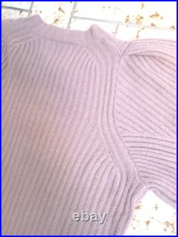 NoName cashmere sweater thick knit puff sleeve size M