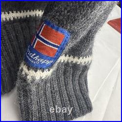 Nordkapp Sweater Medium Norway 100% Wool Genuine Vintage