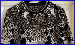 Nwt $3150 19a Egypt Chanel Black Gold Ecru Pullover Sweater 36