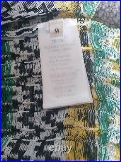 OLD CELINE Knit Green Zig Zag Top Jumper Sweater Resort 2015 M Phoebe Philo