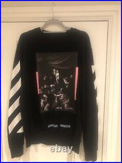 Off White Jumper Small. Fits More Like A Medium Because Of The Off White Sizing