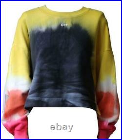 Off-white Coulisse Tie-dye Cotton-jersey Sweater Medium