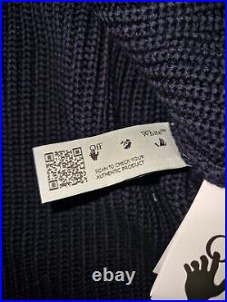 Off-white thick knit LABEL jumper