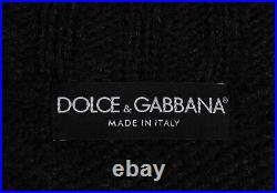 Original Dolce&Gabbana Mainline Alpaca Cardigan Sweater Grey sz (48IT) M, H1045