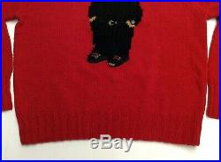 Original Vintage 90's Polo Ralph Lauren Sunglass Cool Hip Hop Bear Knit Sweater