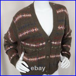 POLO RALPH LAUREN Fair Isle Wool Blend V-Neck Cardigan