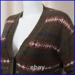 POLO RALPH LAUREN Fair Isle Wool Blend V-Neck Cardigan