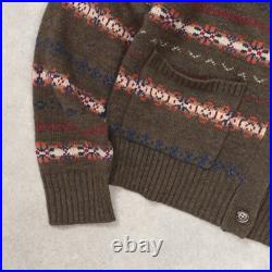 POLO RALPH LAUREN Fair Isle Wool Blend V-Neck Cardigan