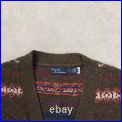 POLO RALPH LAUREN Fair Isle Wool Blend V-Neck Cardigan
