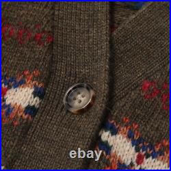 POLO RALPH LAUREN Fair Isle Wool Blend V-Neck Cardigan