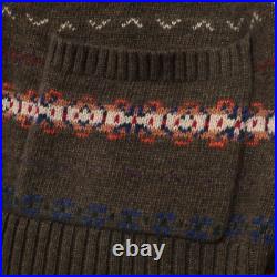 POLO RALPH LAUREN Fair Isle Wool Blend V-Neck Cardigan