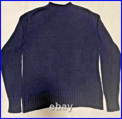 POLO Ralph Lauren Flag Knit Sweater Navy Size M USA Flag Pullover Cotton Linen POLO Ralph Lauren Flag Knit Sweater Navy Size M USA Flag Pullover Cotton Linen