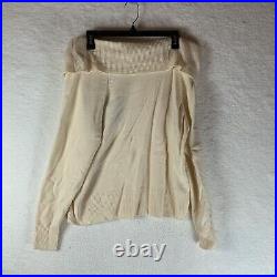 Paige Off the Shoulder Wool Blend Pullover Sweater Ivory Medium NWT 5804