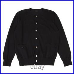 Papas Round Neck Cotton Knit Cardigan Size M(K-146885)