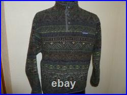 Patagonia Synchilla Pullover Fleece Sweater Mens Snap T Size M