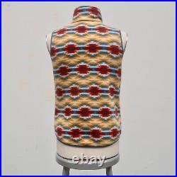 Patagonia Synchilla Snap-T Fleece Vest Womens Size M Sweater Print 25495