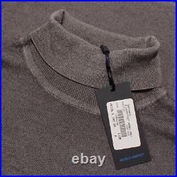 Patrick Assaraf NWT Turtleneck Sweater Size Medium in Solid Gray 100% Wool