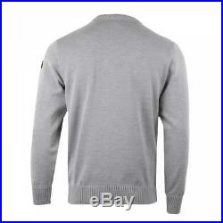 Paul & Shark Mens Button Shoulder Knit Sweater (Grey)
