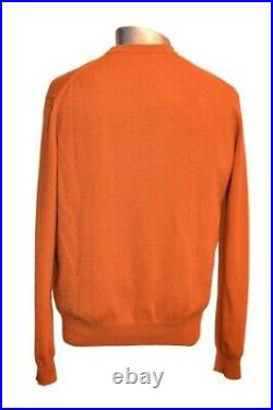 Paul Smith London Mens Rusty Orange Cashmere Crew Neck Sweater M Brand New