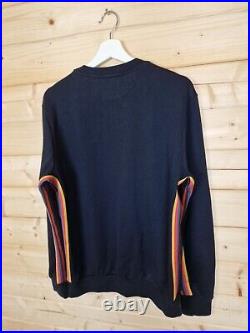 Paul Smith Mainline Artist Stripe Black Jumper Sweater Medium Signature Stripe