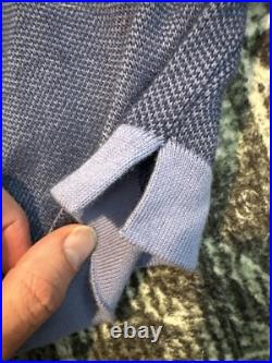 Paul Stuart Zip Up Sweater Medium 100% Cotton