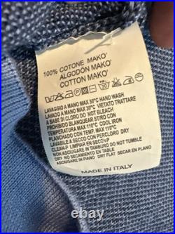 Paul Stuart Zip Up Sweater Medium 100% Cotton