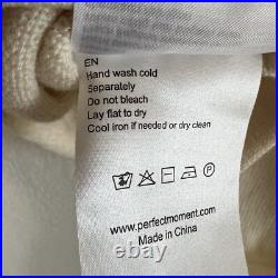 Perfect Moment Chevron Colorblock Merino Wool Crewneck Sweater Jumper Medium i15