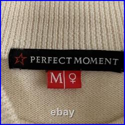 Perfect Moment Chevron Colorblock Merino Wool Crewneck Sweater Jumper Medium i15