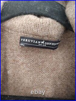 Peruvian Connection Baby Alpaca Cardigan Blazer Sweater Jacket S-m