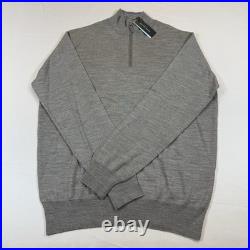 Peter Millar Collection Wool & Silk Sweater Size Medium Gray NWT $348