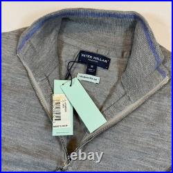 Peter Millar Collection Wool & Silk Sweater Size Medium Gray NWT $348