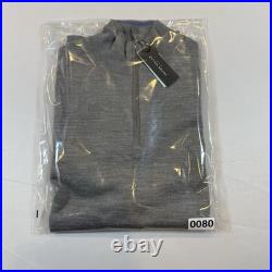 Peter Millar Collection Wool & Silk Sweater Size Medium Gray NWT $348